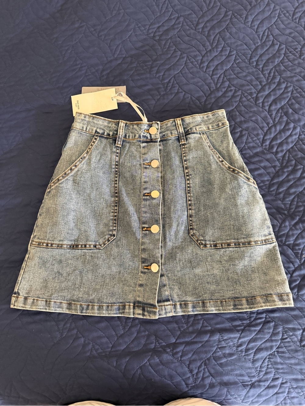 🌟NWT Grace Karin blue denim skirt